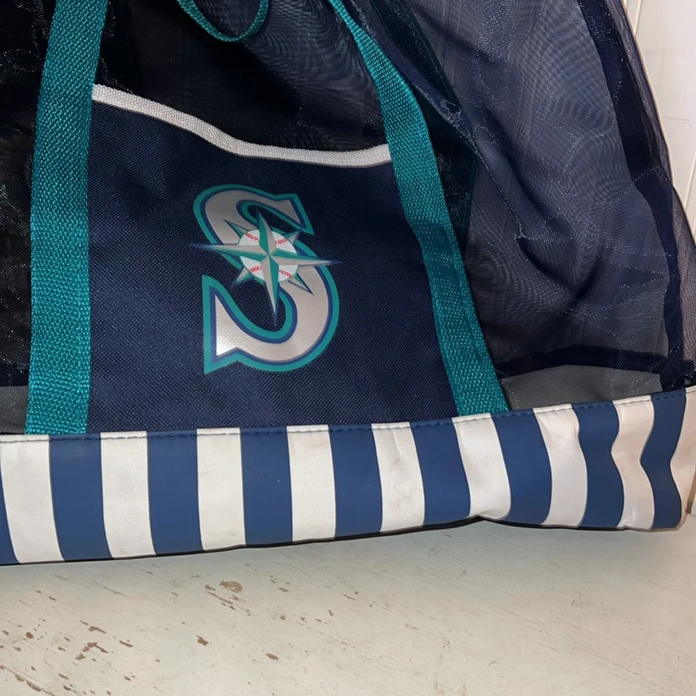 Vintage 90s Seattle Mariners baseball tote bag beach bag